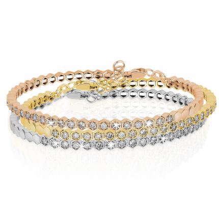 0.55 ct. Pırlanta Kelepçe Bileklik (Tek Adet Fiyatıdır.)